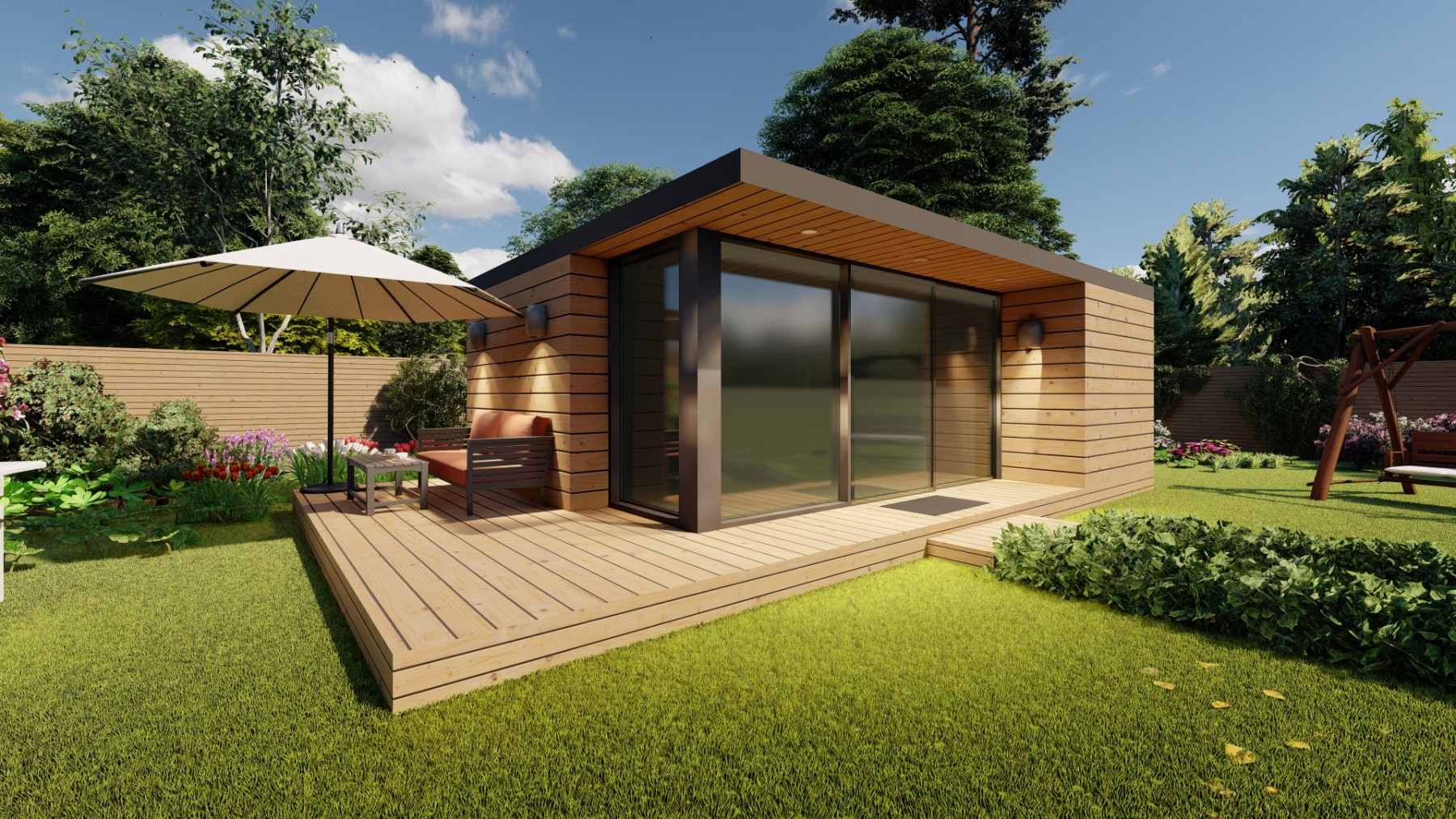 Tanna Garden Cabin. Garden house. Secret Garden Cabin